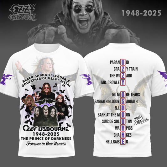 Premium OZOB 3D T-Shirt MAR White