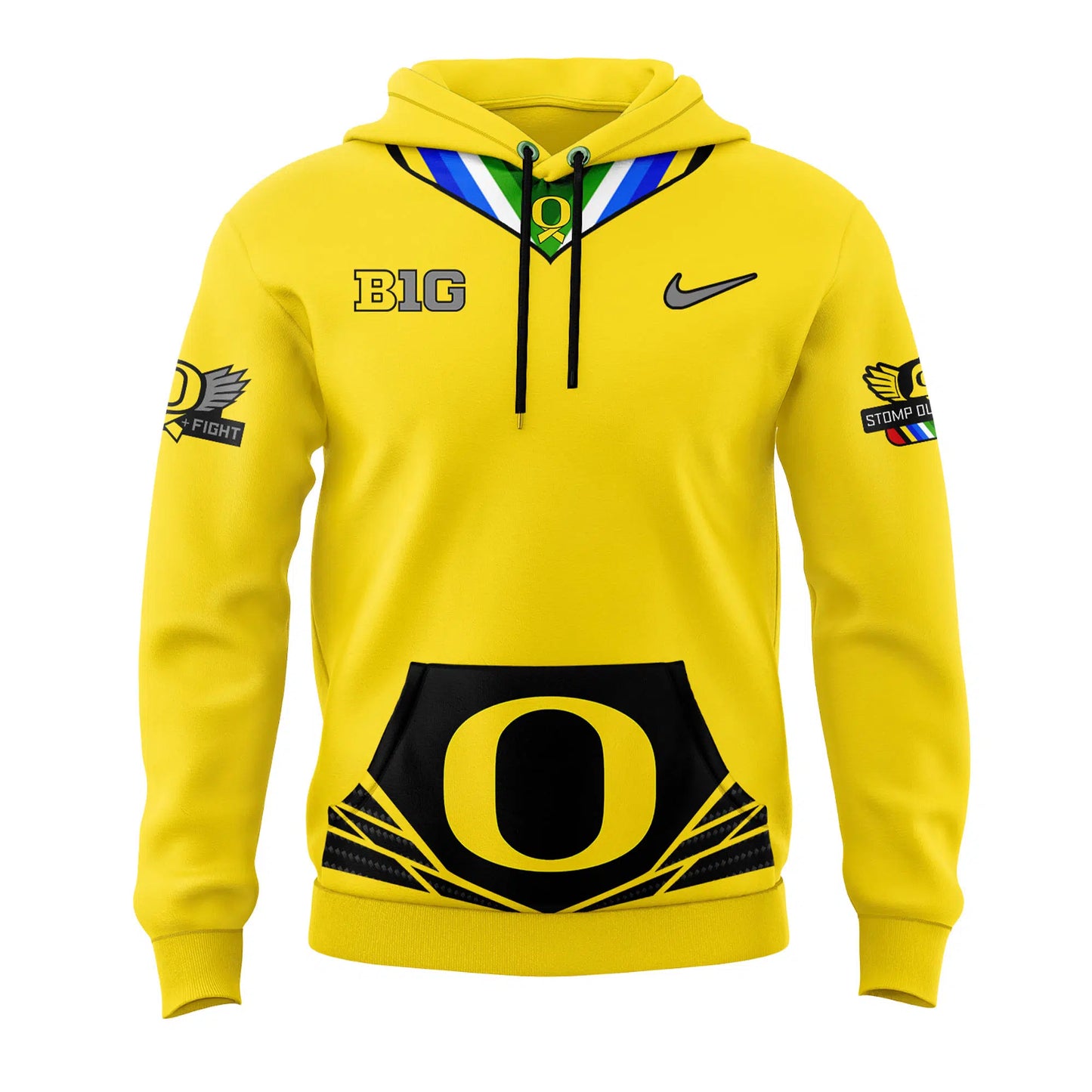 Oregon Ducks "Stomp Out Cancer" Heroes Hoodie