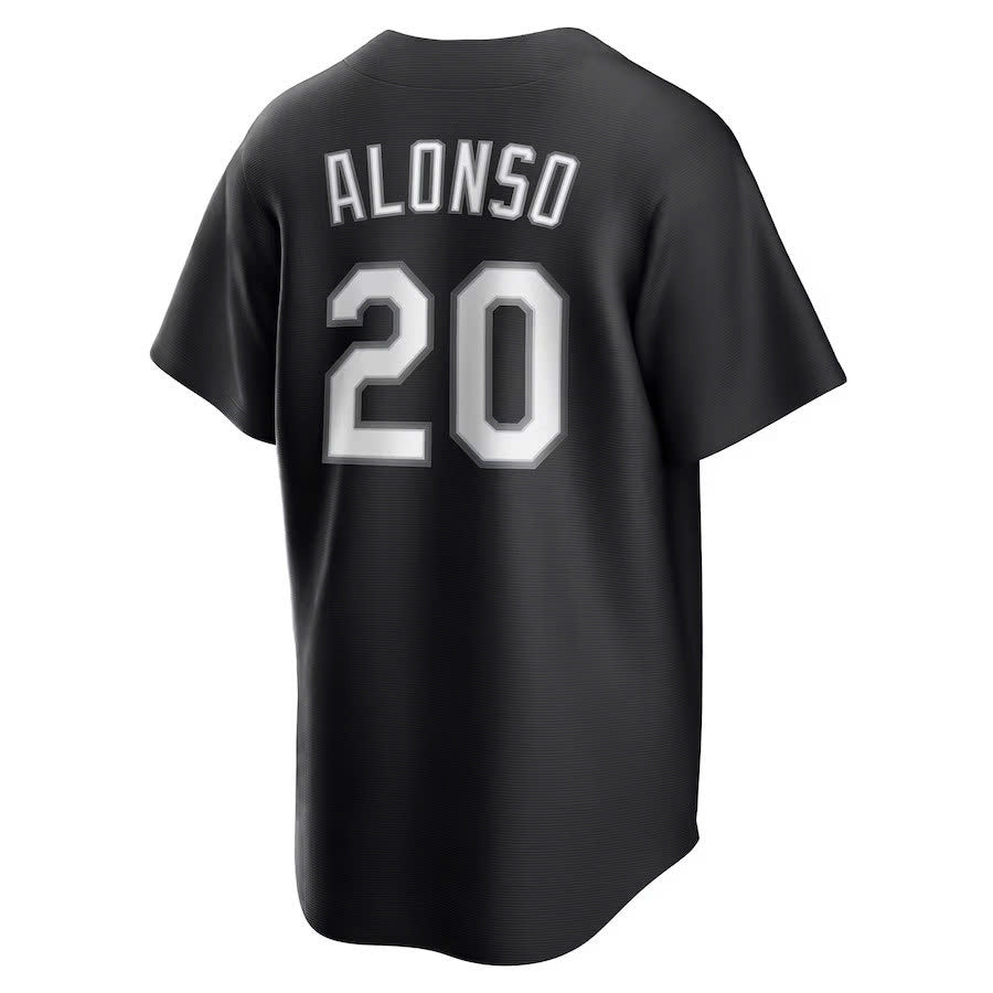 Pete Alonso New York Mets Lights Out Replica Player Jersey - Black