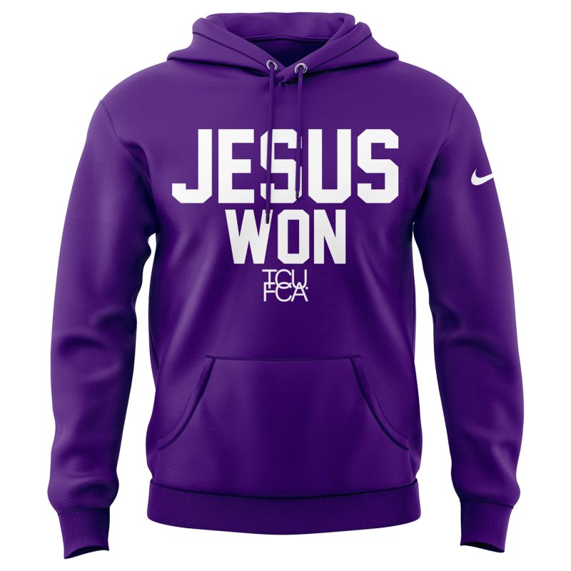 TCU Horned Frogs football x Jesus Won Limited Edition Hoodie 2025