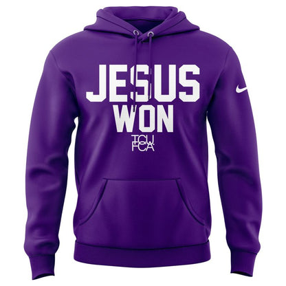 TCU Horned Frogs football x Jesus Won Limited Edition Hoodie 2025