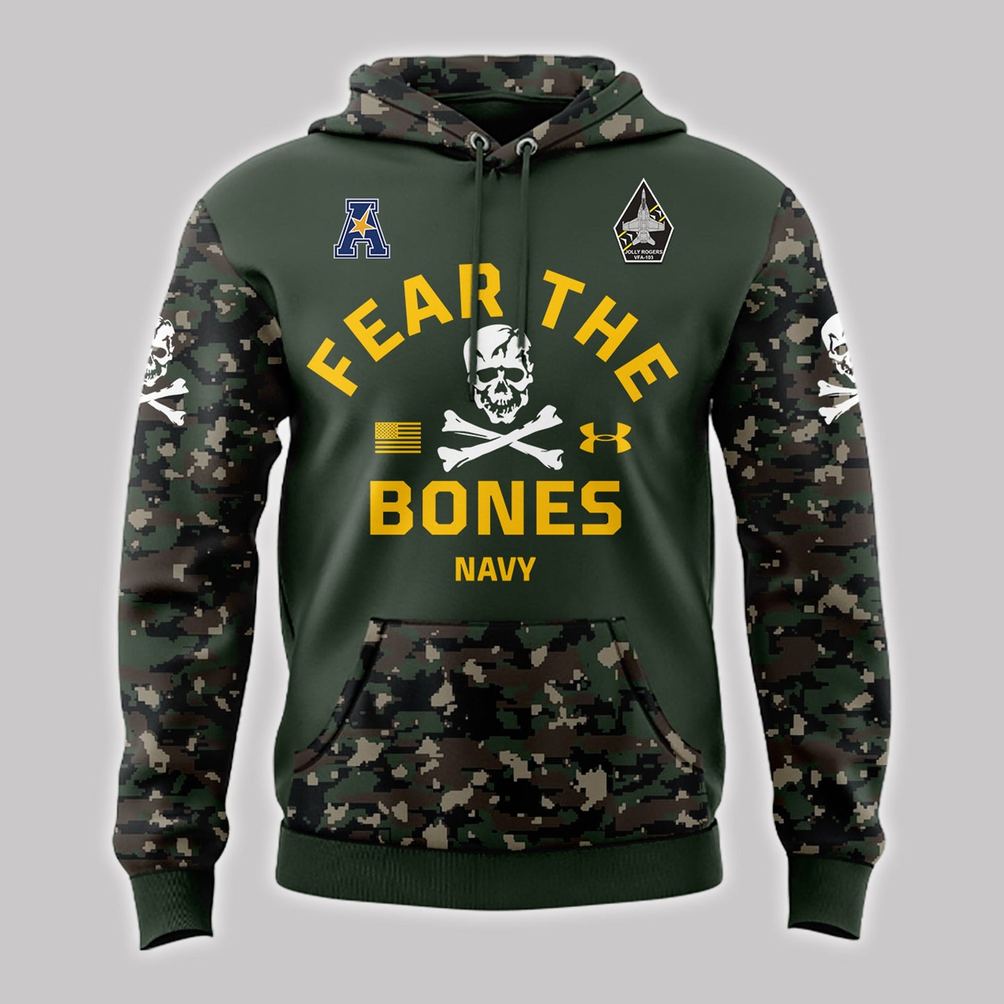 Special New Jolly Rogers Navy Midshipmen Hoodie