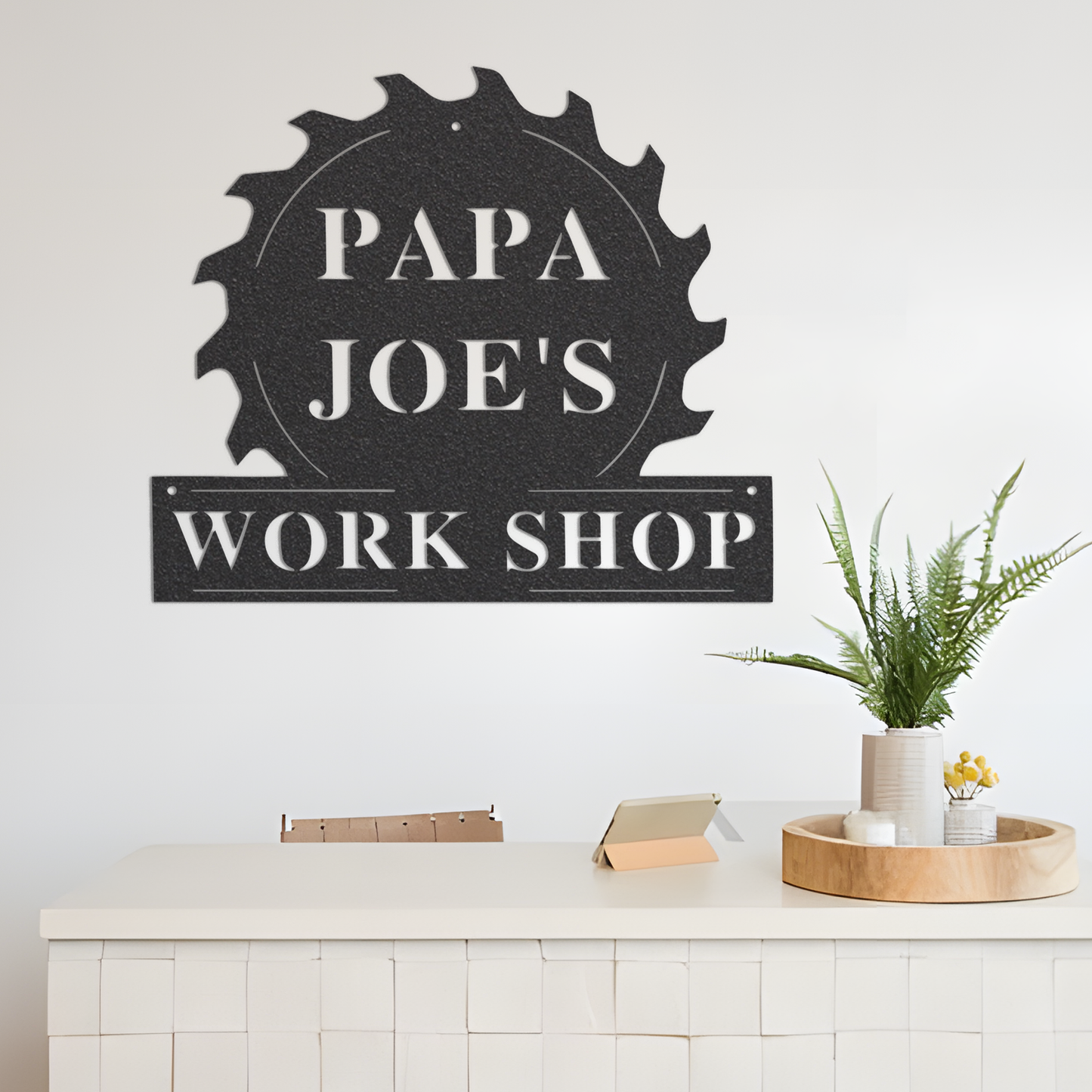 Personalized Fathers Day Sign for Dad, Dads Workshop Sign,Personalized Fathers Day Gift for Dad, Garage Sign, Custom Metal Sign, Dad Gift