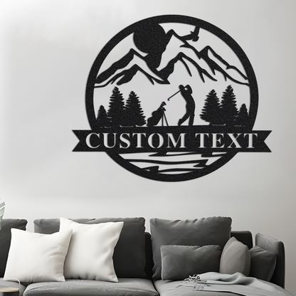 Personalized Golf Sign, Personalized Golf Decor, Golf Wall Art, 19th Hole Sign, Bar Sign, Metal Golf Sign, Golf Gifts for Men, Man Cave Sign