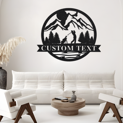 Personalized Golf Sign, Personalized Golf Decor, Golf Wall Art, 19th Hole Sign, Bar Sign, Metal Golf Sign, Golf Gifts for Men, Man Cave Sign