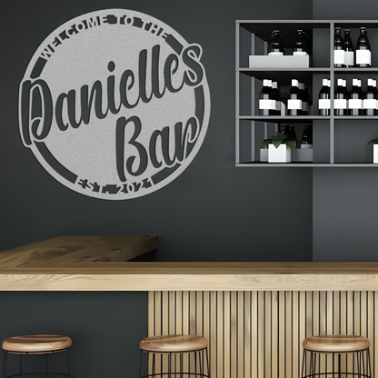 Bar Metal Sign, Bar Wall Art Custom Metal Sign, Outdoor Metal Sign Metal Wall Art, Trendy Wall Art Bar Decor, Metal Wall Decor