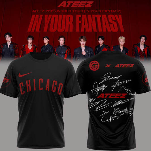 Chicago Cubs x ATEEZ 2025 World Tour T-Shirt