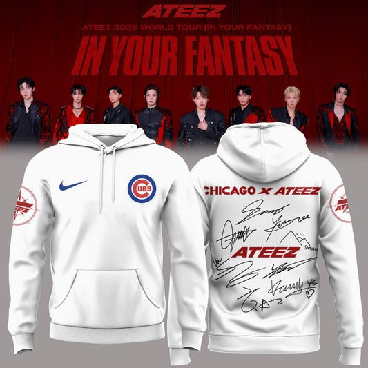 Chicago Cubs x ATEEZ 2025 World Tour HOODIE