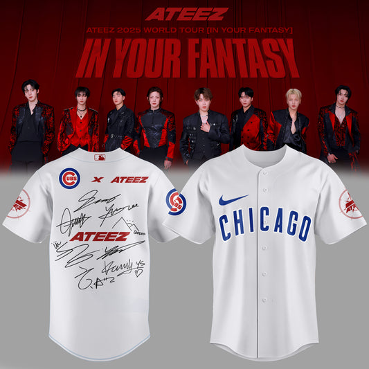 Chicago Cubs x ATEEZ 2025 World Tour Jersey