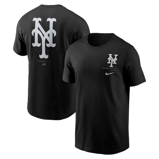 New York Mets Lights Out Bar Loading T-Shirt - Black