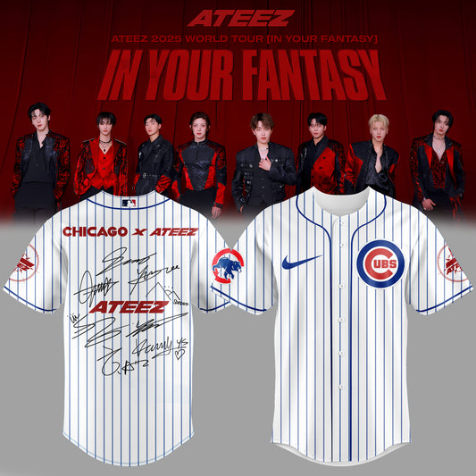 Chicago Cubs x ATEEZ 2025 World Tour Jersey