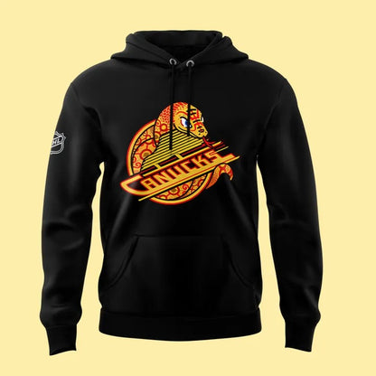 Special New Vancouver Canucks Year of the Snake Black Hoodie-AB031325503