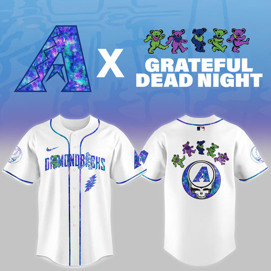 Arizona Diamondbacks 2025 Grateful Dead Night Limited Jersey
