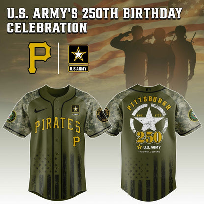 Pittsburgh Pirates x 250 U.S. ARMY Jersey 03