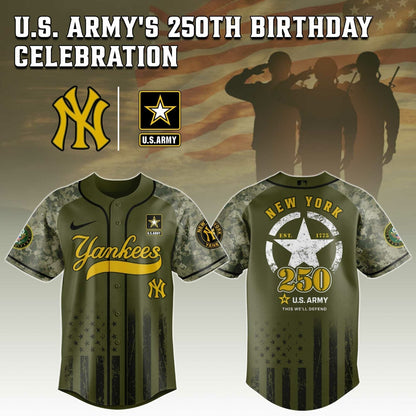 New York Yankees x 250 U.S. ARMY Jersey
