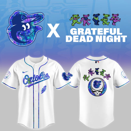 Baltimore Orioles 2025 Grateful Dead Night Limited Jersey