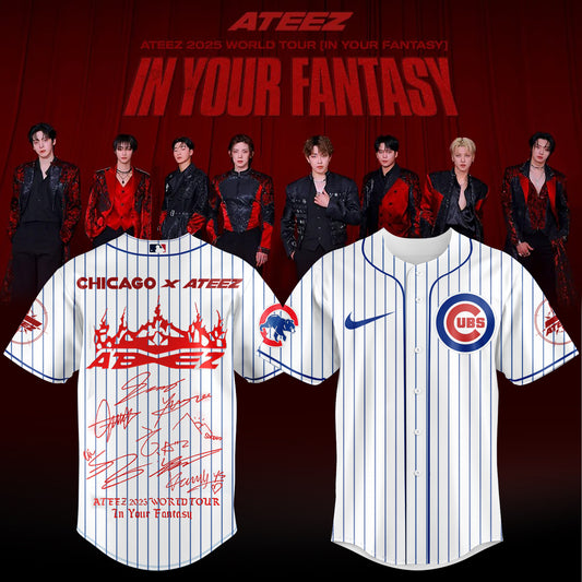 Chicago Cubs x ATEEZ 2025 World Tour Jersey