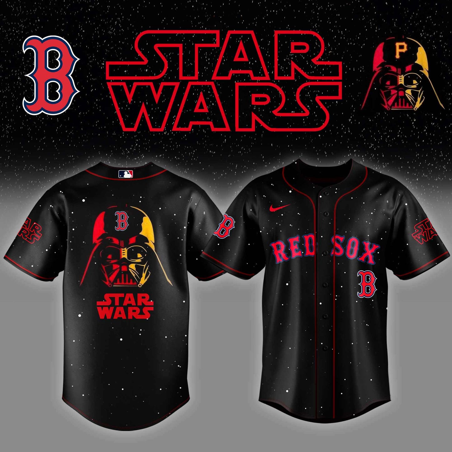 .Boston Red Sox x Stars Wars Night Baseball Jersey Editions Limited