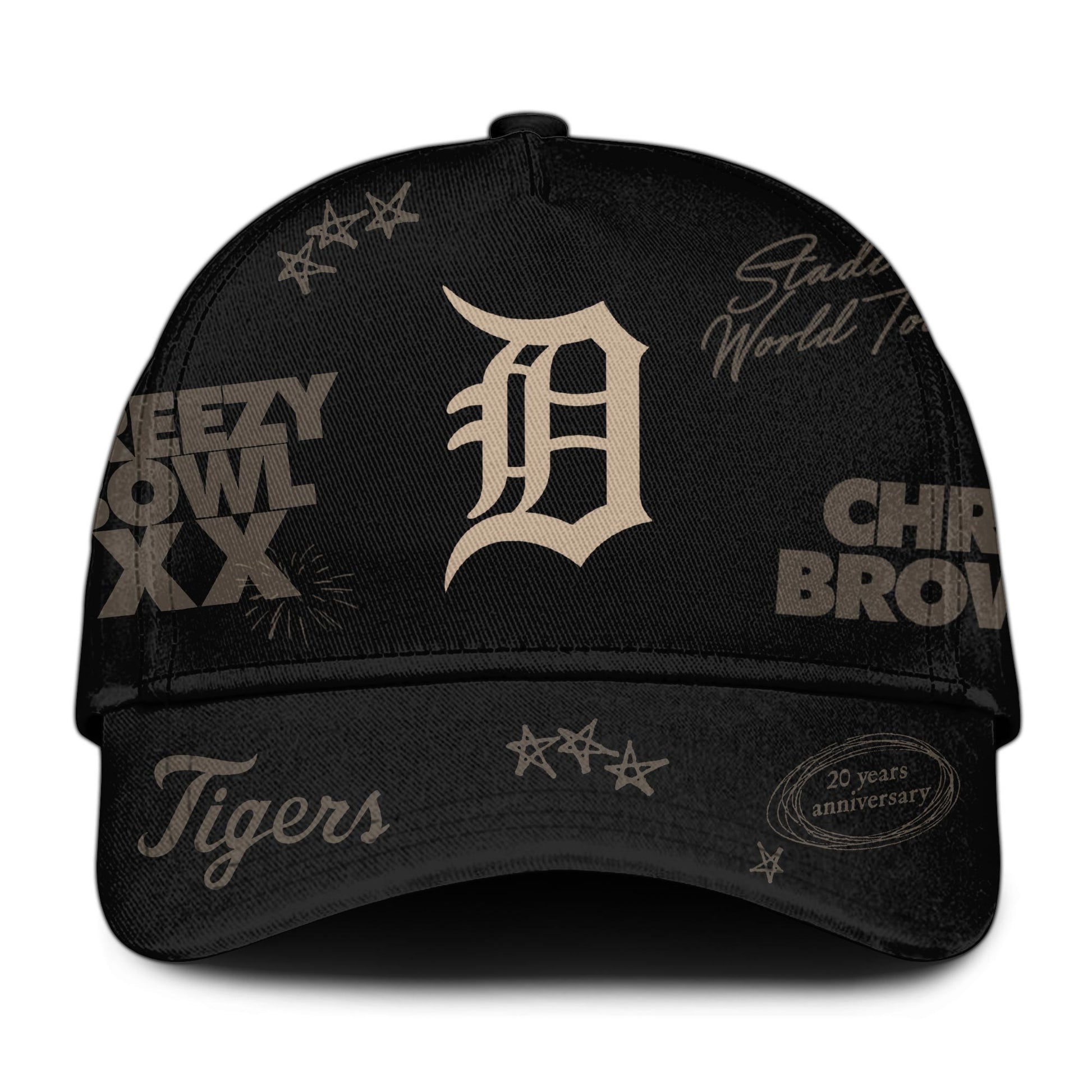 Detroit Tigers x Chris Brown Breezy Bowl XX World Tour 2025 Jersey Editions Limited
