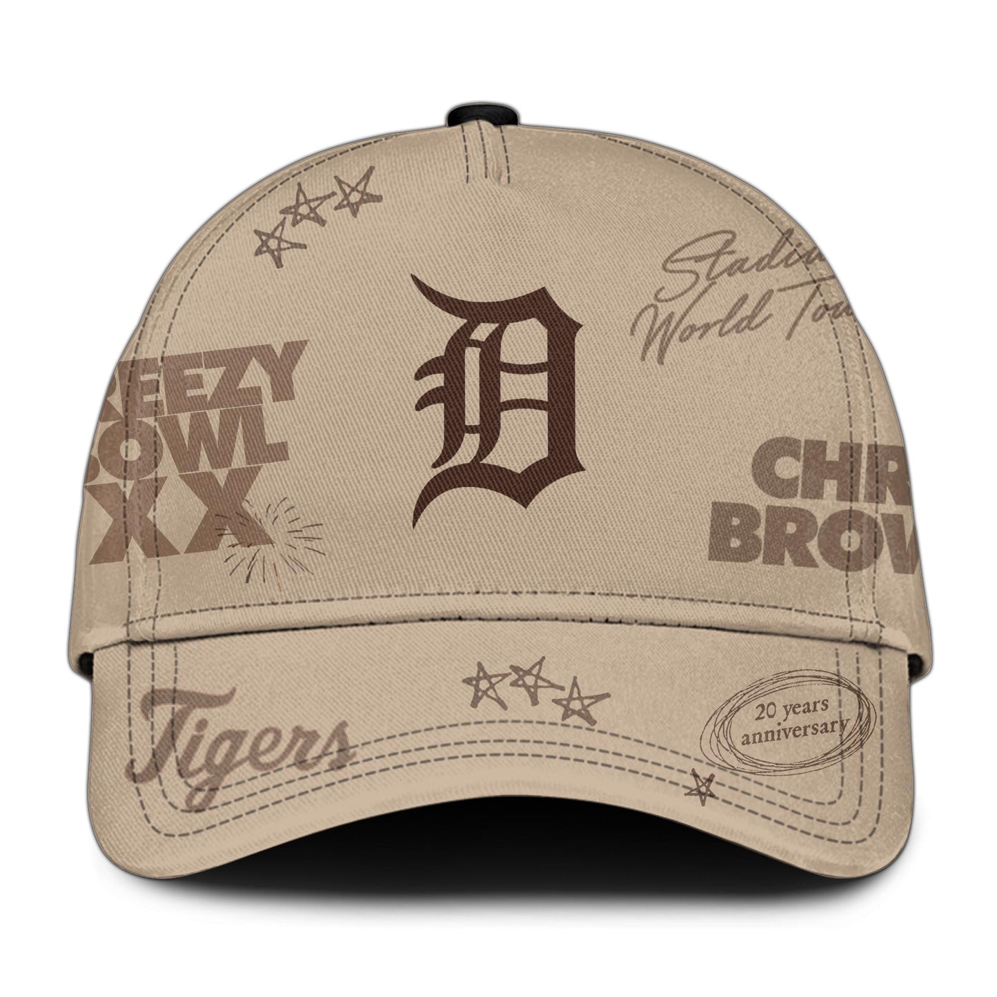 Detroit Tigers x Chris Brown Breezy Bowl XX World Tour 2025 Jersey Editions Limited