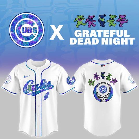 Chicago Cubs 2025 Grateful Dead Night Limited Jersey