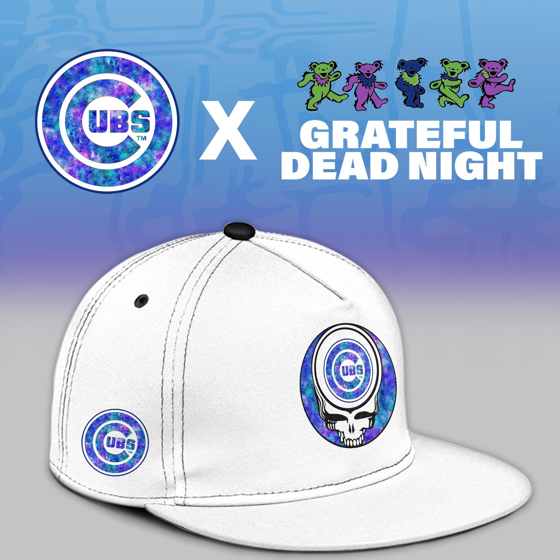Chicago Cubs 2025 Grateful Dead Night Limited Jersey