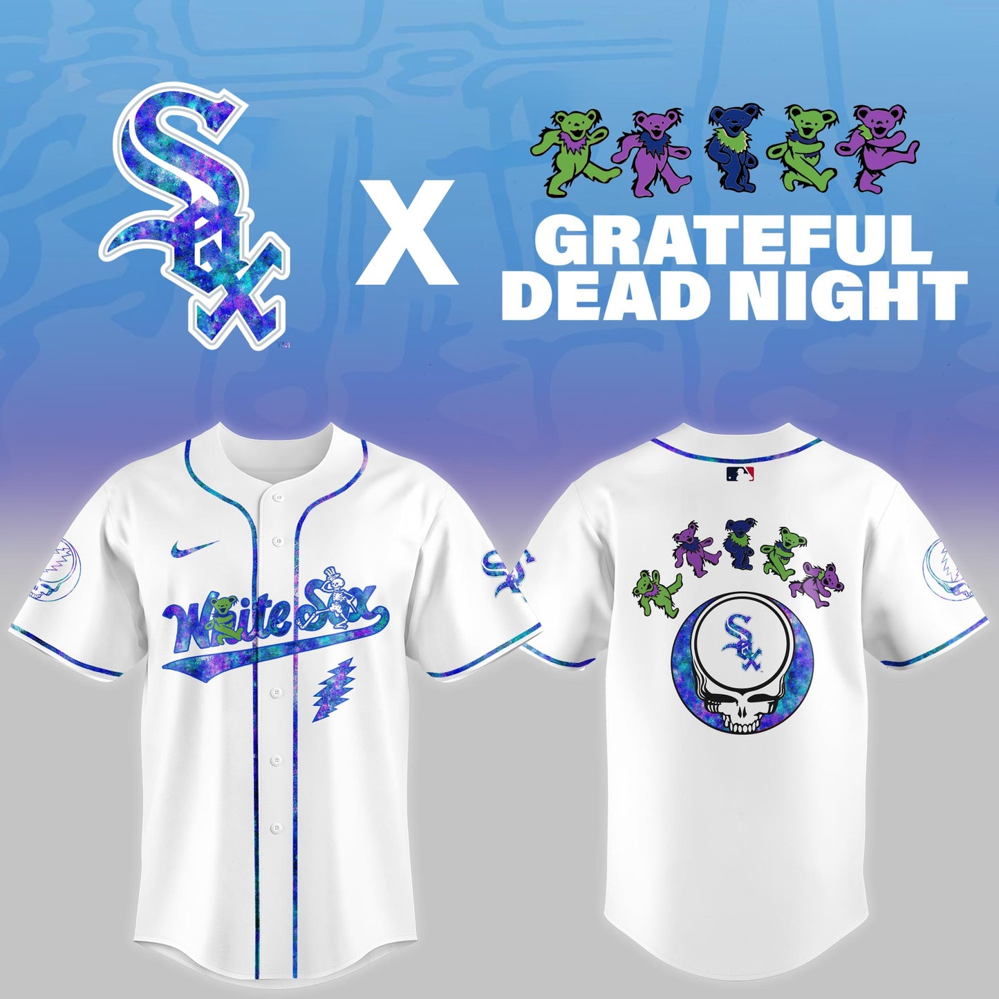 Chicago White Sox 2025 Grateful Dead Night Limited Jersey