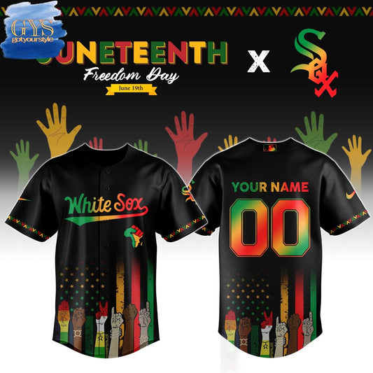 Chicago White Sox MLB x Juneteenth Freedom Day Baseball Jersey - Gotyourstyle