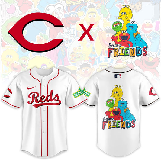 Cincinnati Reds 2025 Sesame Street Night Limited Jersey