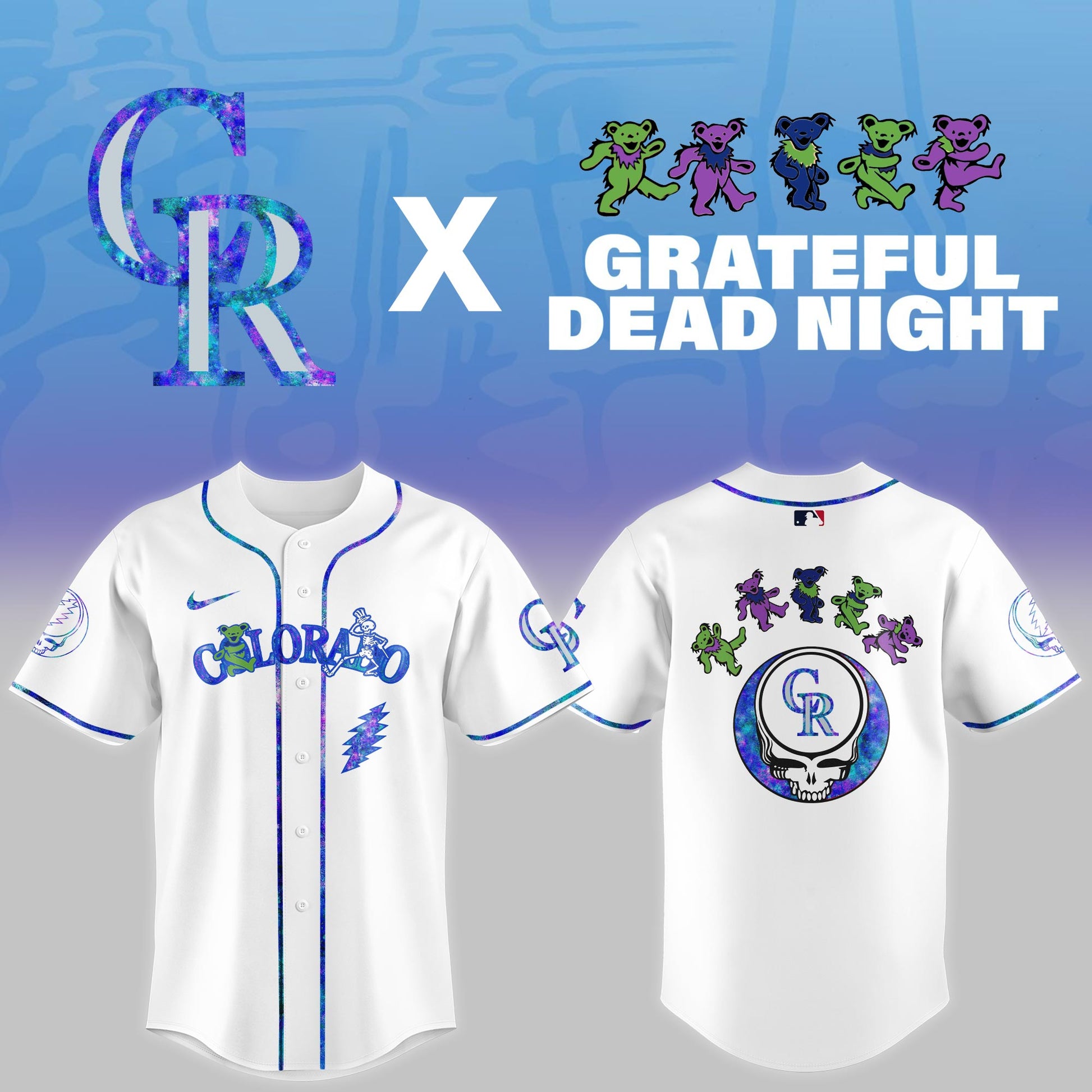 Colorado Rockies 2025 Grateful Dead Night Limited Jersey
