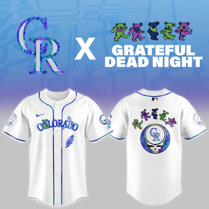 Colorado Rockies 2025 Grateful Dead Night Limited Jersey