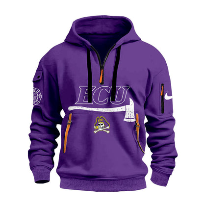 East Carolina Firefighter Application Day Zip 1/4 Hoodie