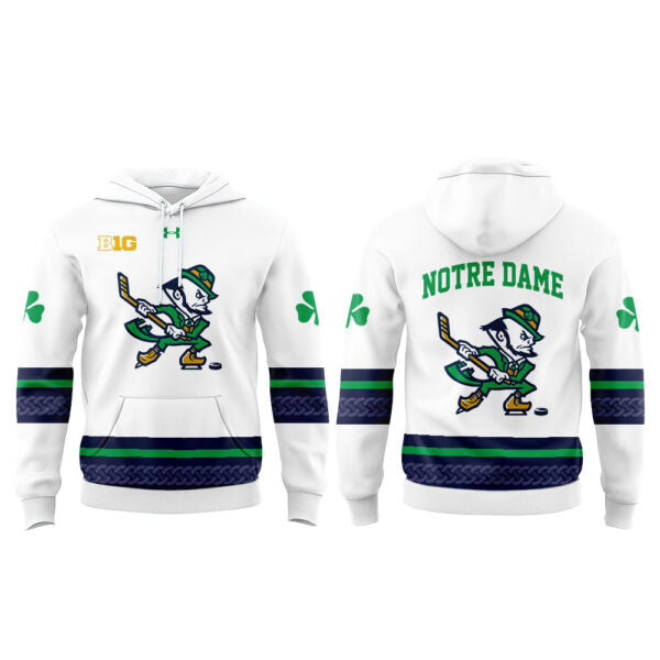 Notre Dame Fighting Irish Leprechaun Hockey 2025 Combo Hoodie