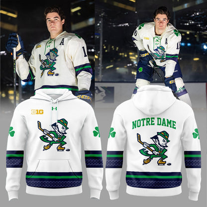Notre Dame Fighting Irish Leprechaun Hockey 2025 Combo Hoodie