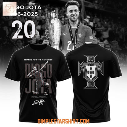 Official Diogo Jota Portugal Thanks For The Memories 2025 Shirt