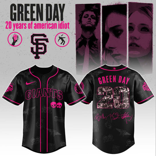 S F Giants x Green Day 20th Anniversary Jersey 2025 Editions Limited + Selling Out Fast