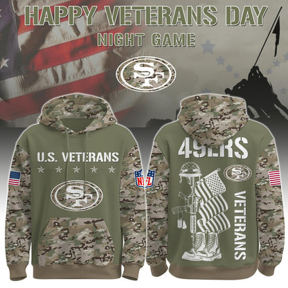 San Francisco 49ers - Veteran Day 2025 Hoodie Limited Edions