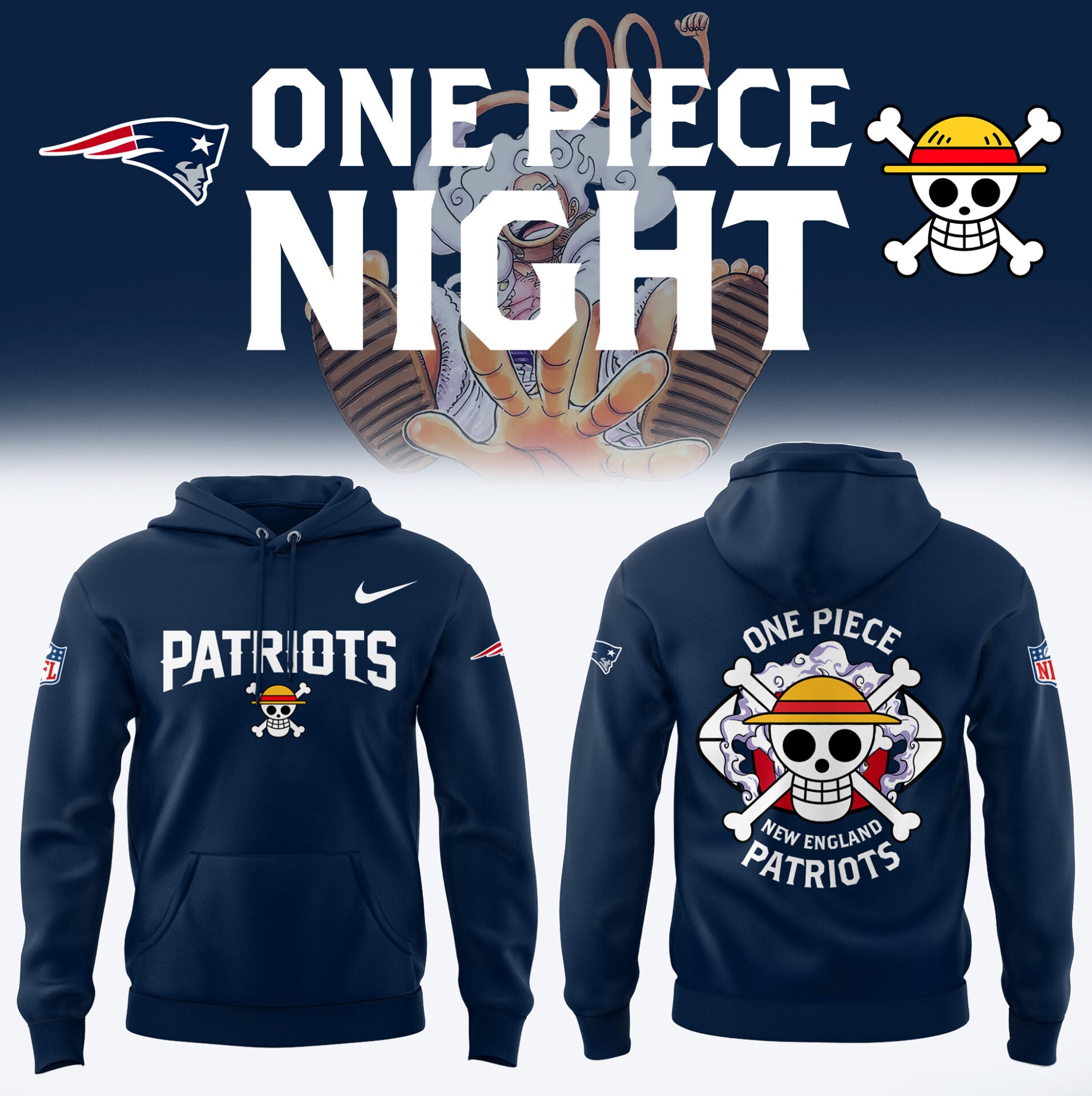One Piece x Patriots Limited Edition Hoodie