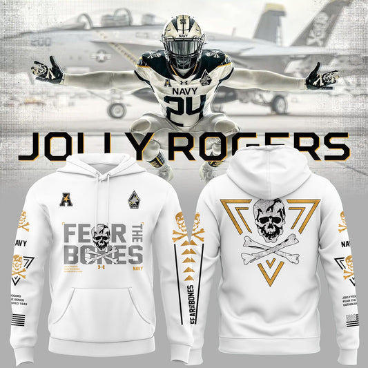 Special New Jolly Rogers Navy Midshipmen Hoodie