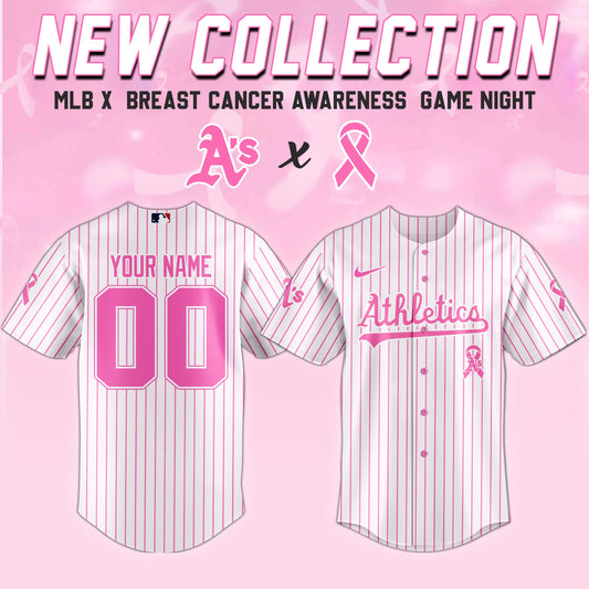 Athletics x  Breast Cancer Awareness Game Night Jersey Editons Limited