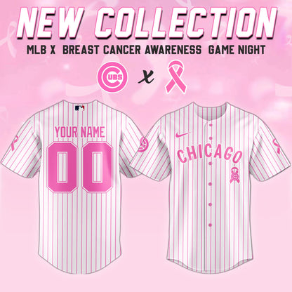 Chicago Cubs x  Breast Cancer Awareness Game Night Jersey Editons Limited
