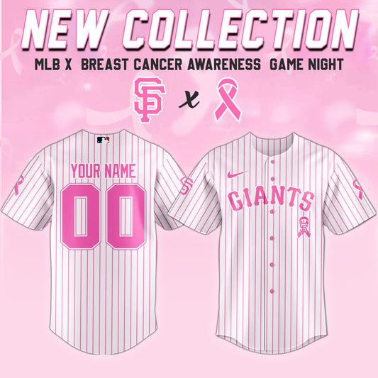 San Francisco Giants x  Breast Cancer Awareness Game Night Jersey Editons Limited