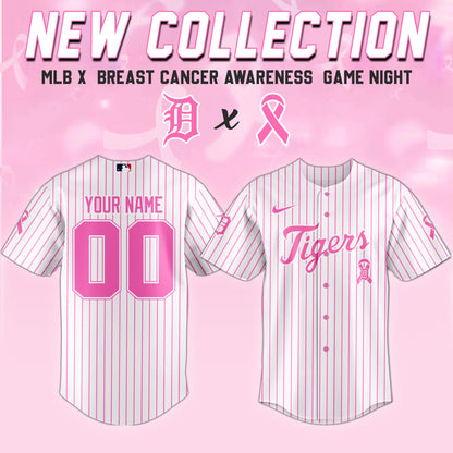 Detroit Tigers x  Breast Cancer Awareness Game Night Jersey Editons Limited