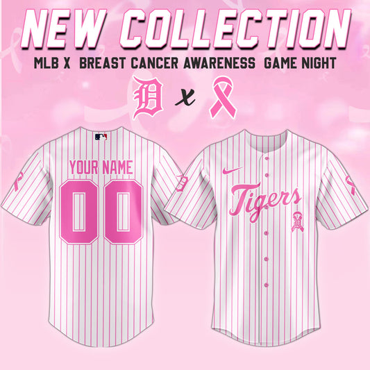 Detroit Tigers x  Breast Cancer Awareness Game Night Jersey Editons Limited