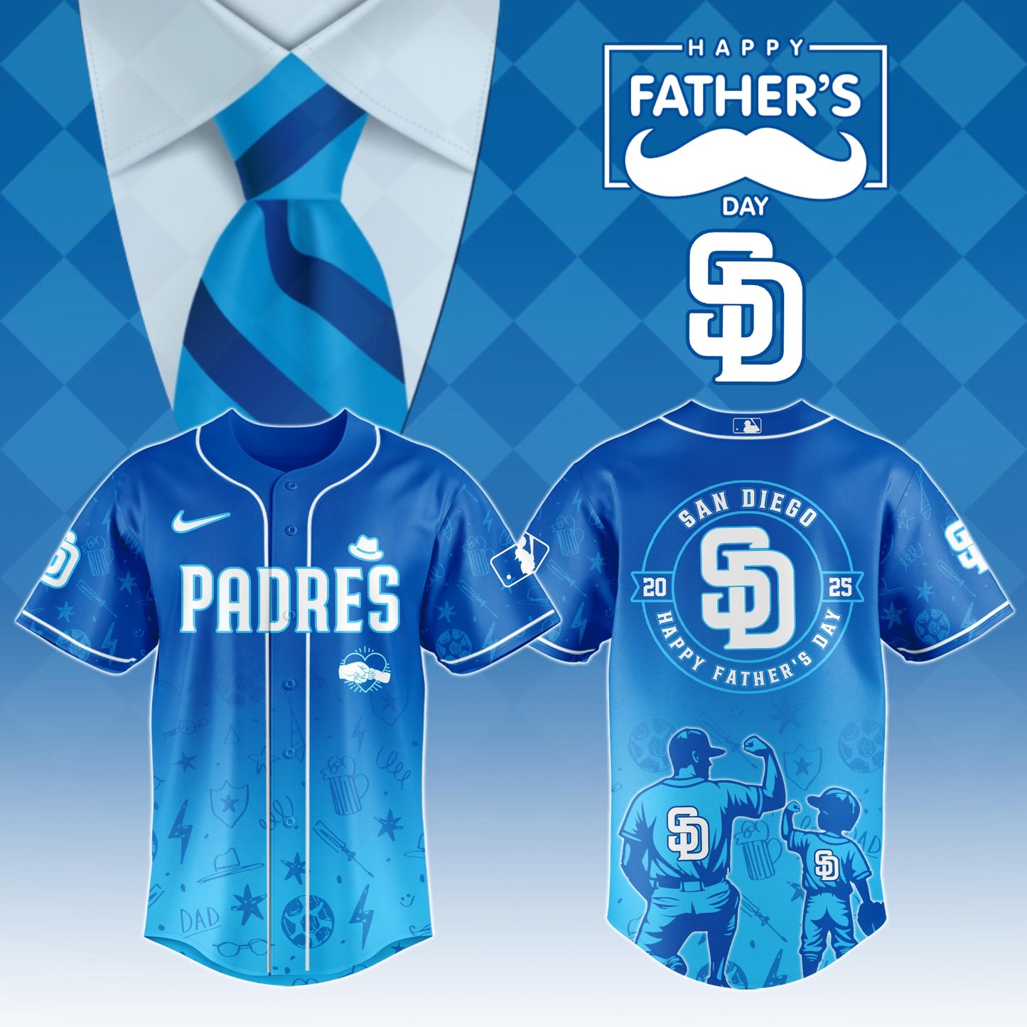 San Diego Padres Special Father's Day Limited Edition Jersey