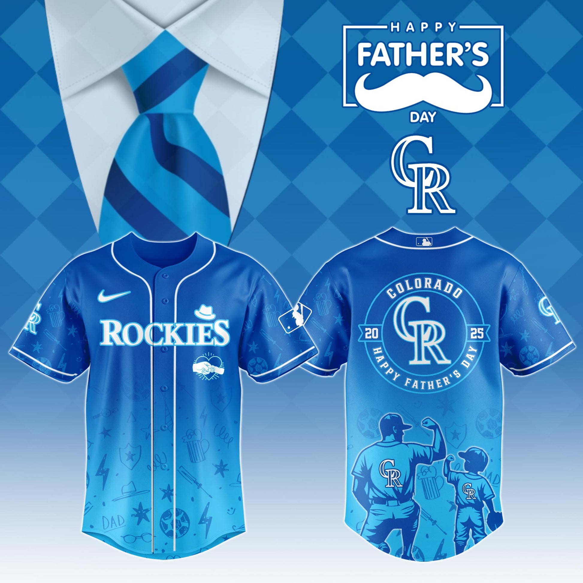 Colorado Rockies Special Father's Day Limited Edition Jersey