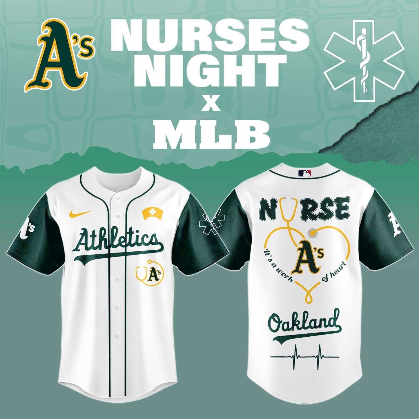 Athletics Nurses Game Night Special Edition Jersey