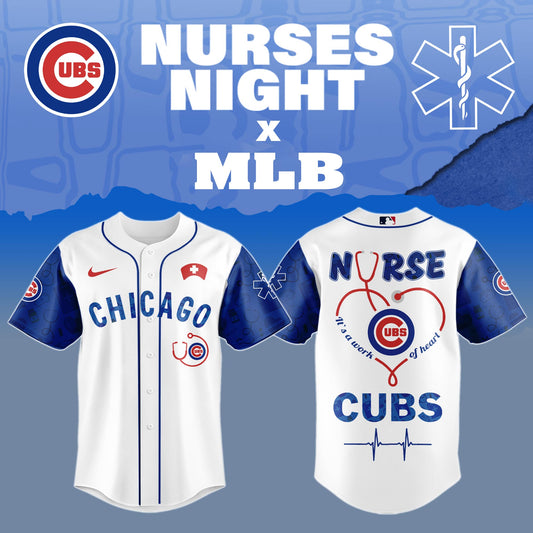 .Chicago Cubs Nurses Game Night Special Edition Jersey