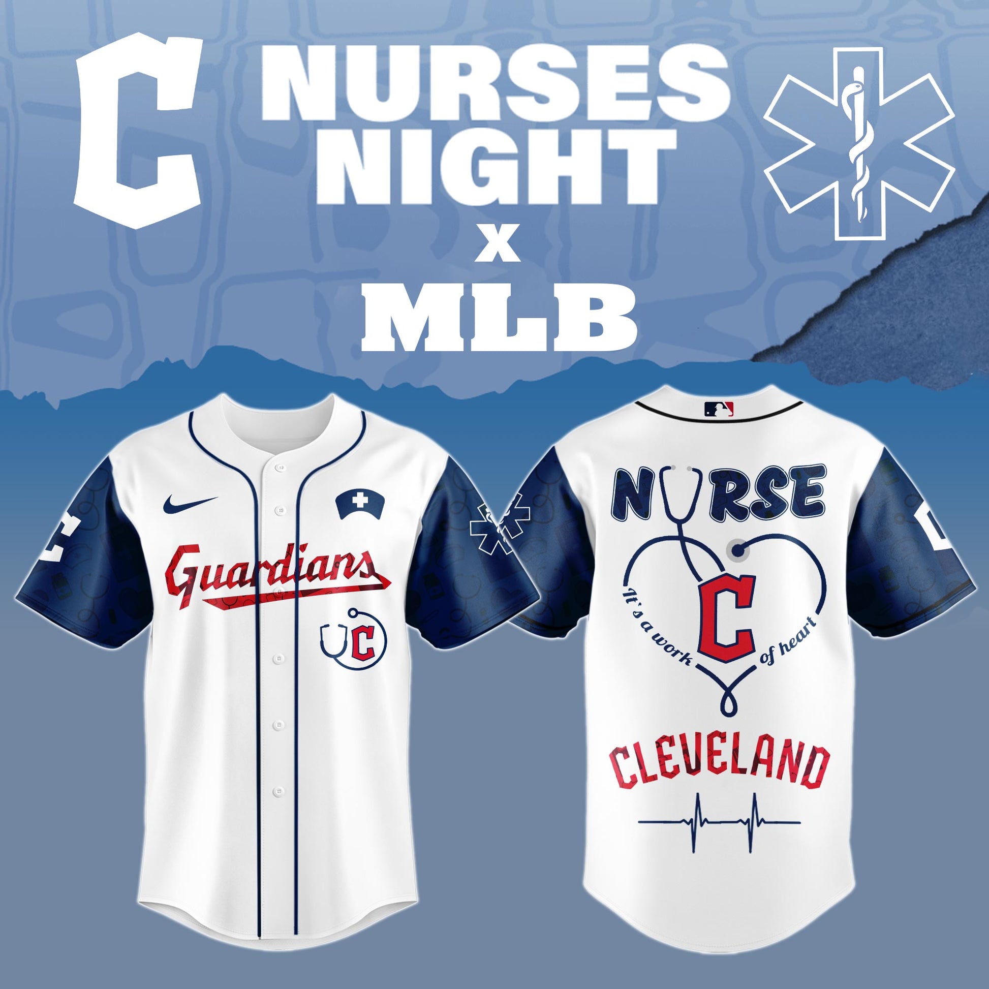 Cleveland Guardians Nurses Game Night Special Edition Jersey