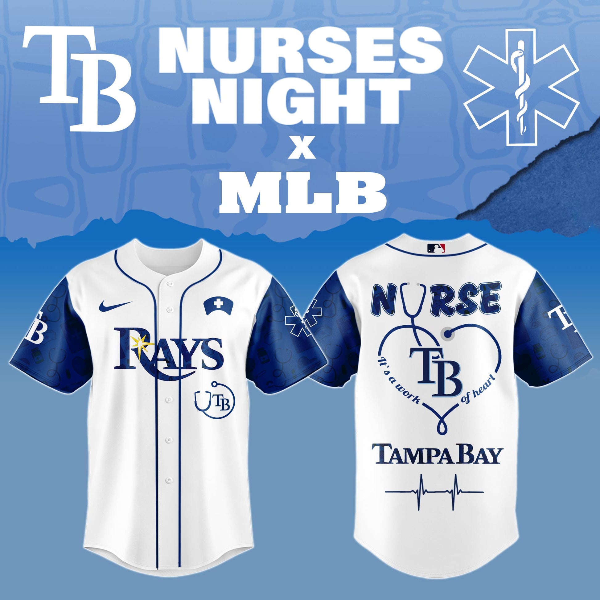 Tampa Bay Rays Nurses Game Night Special Edition Jersey